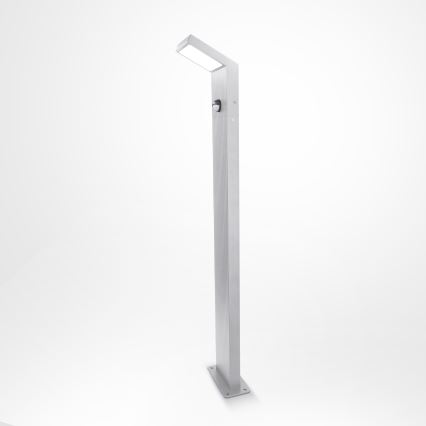 Brilagi - RIANO LED-utomhuslampa med rörelsesensor, 8W/230V, silverfärgad, IP65, 80 cm