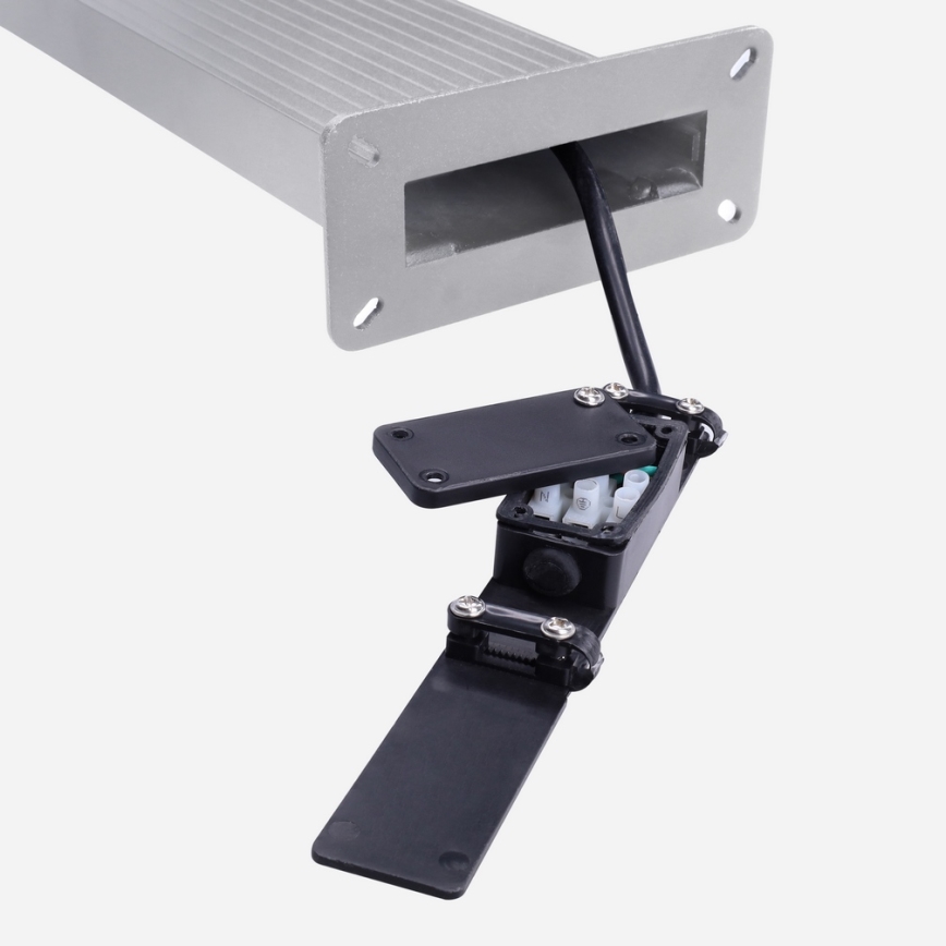 Brilagi - RIANO LED-utomhuslampa med rörelsesensor, 8W/230V, silverfärgad, IP65, 80 cm