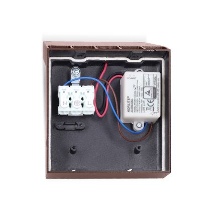 Brilagi - RIANO utomhusväggarmatur LED/8W/230V brun IP65