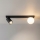Brilagi - Riktbar spotlampa SELE BALL 1xGU10/30W/230V + 1xG9/10W svart