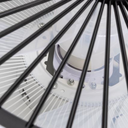 Brilagi - LED dimbar taklampa med fläkt RONDA LED/48W/230V 3000-6000K svart + fjärrkontroll