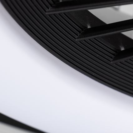 Brilagi - LED dimbar taklampa med fläkt RONDA LED/48W/230V 3000-6000K svart + fjärrkontroll