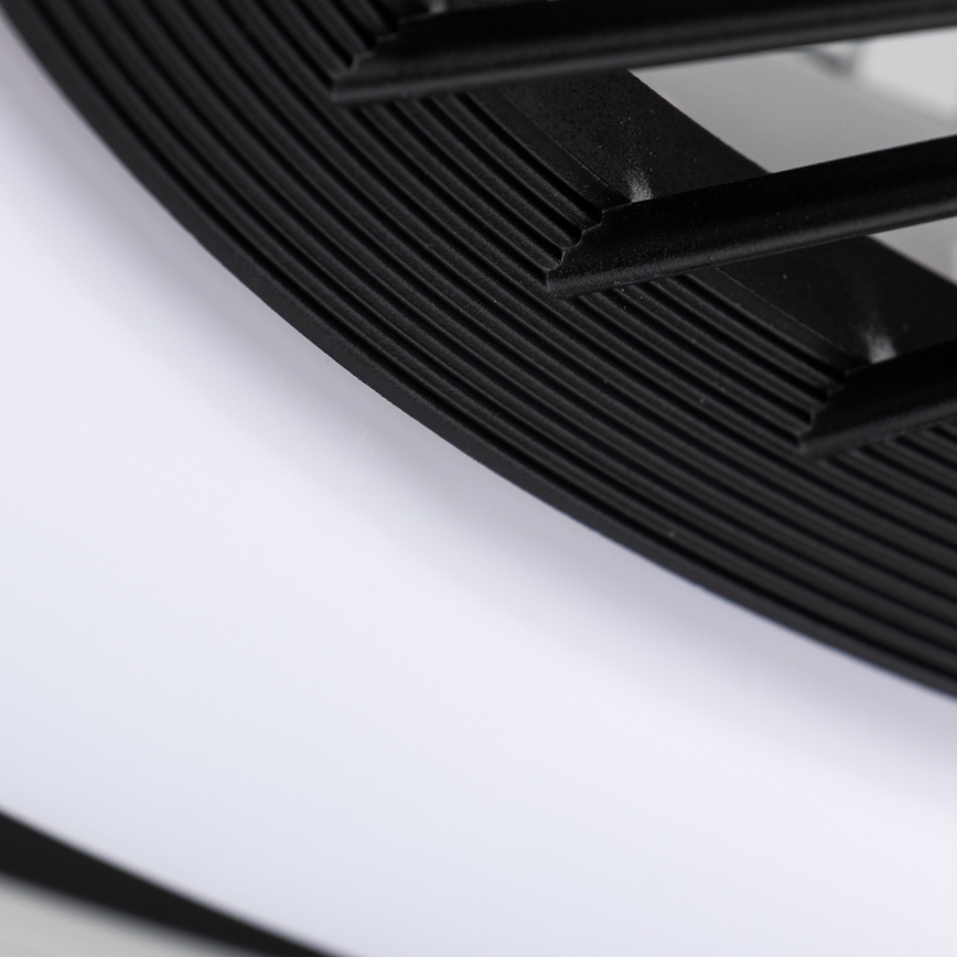 Brilagi - LED dimbar taklampa med fläkt RONDA LED/48W/230V 3000-6000K svart + fjärrkontroll