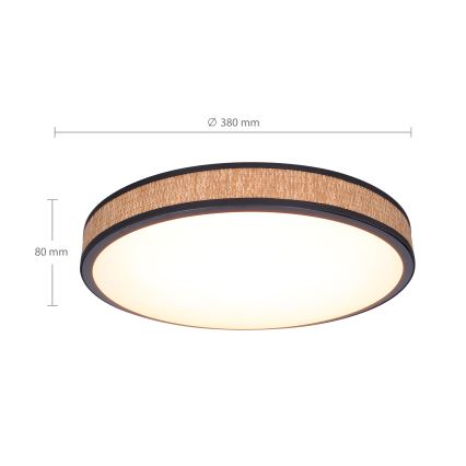 Brilagi - LED dimbar taklampa ROSA LED/48W/230V 3000-6500K Ø 38 cm + fjärrkontroll