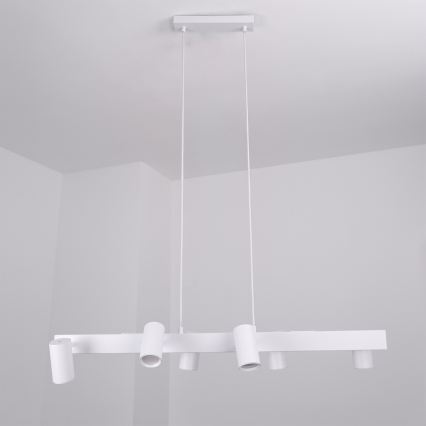 BRILAGI - LED RGBW dimbar pendellampa med vajer SELE 6xGU10/6,5W/230V 2700-6500K vit + fjärrkontroll