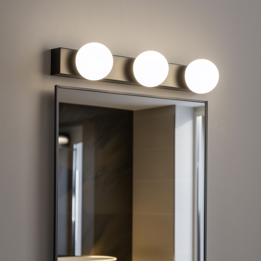 BRILAGI - Set om 2 LED-badrumsväggarmaturer HOLLYWOOD 3xLED/3W/230V 39 cm IP44 svart