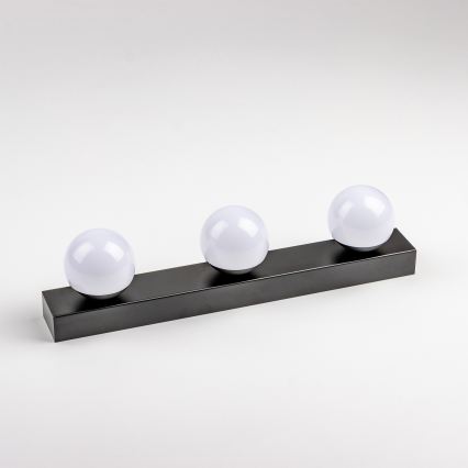 BRILAGI - Set om 2 LED-badrumsväggarmaturer HOLLYWOOD 3xLED/3W/230V 39 cm IP44 svart