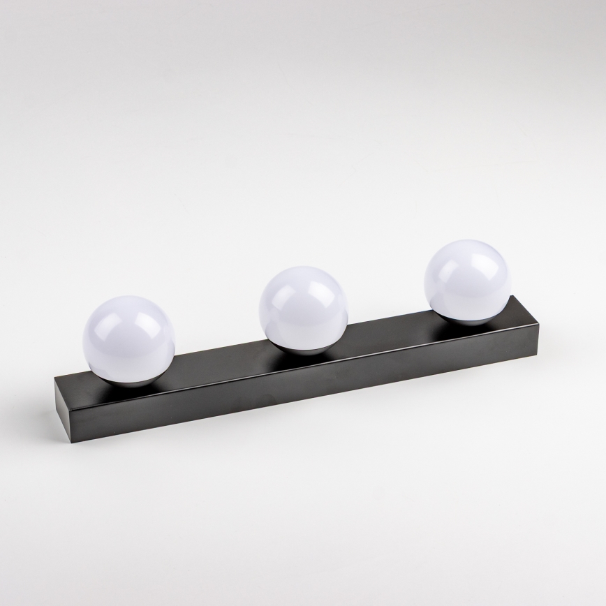 BRILAGI - Set om 2 LED-badrumsväggarmaturer HOLLYWOOD 3xLED/3W/230V 39 cm IP44 svart
