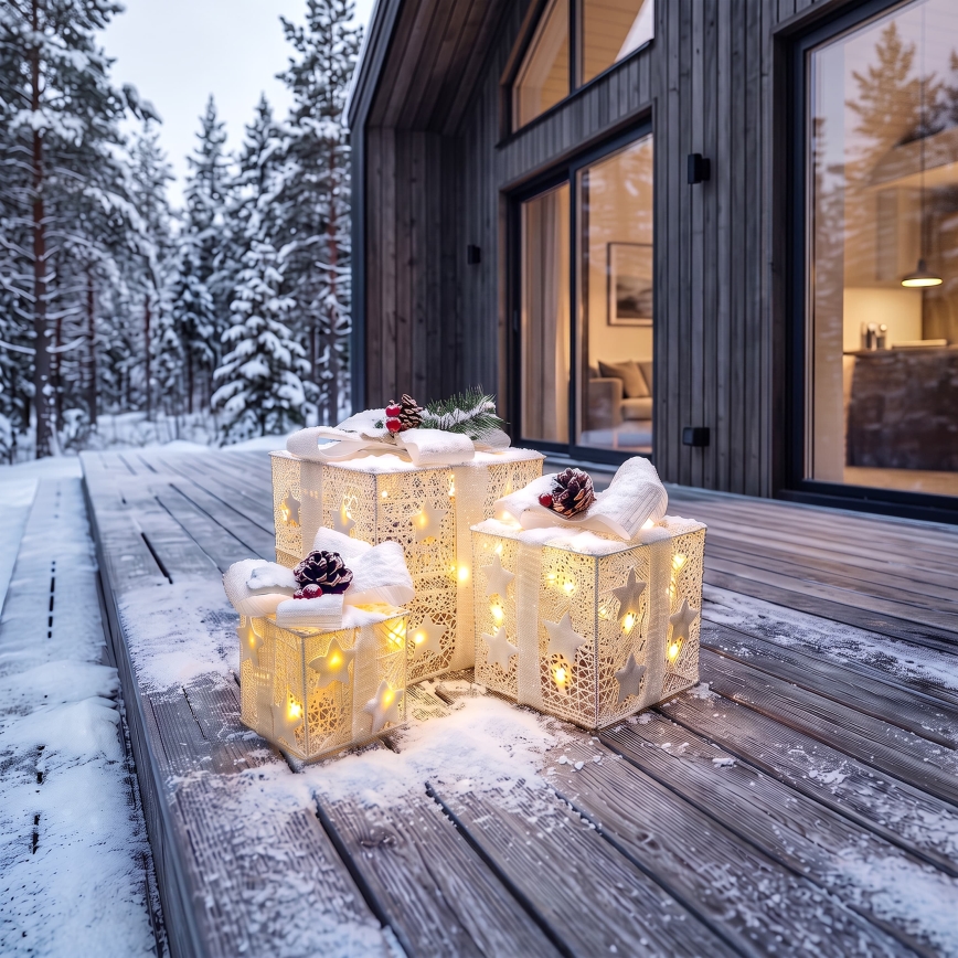 BRILAGI - SET 3x LED utomhus juldekorationer LED/230V IP44 presenter