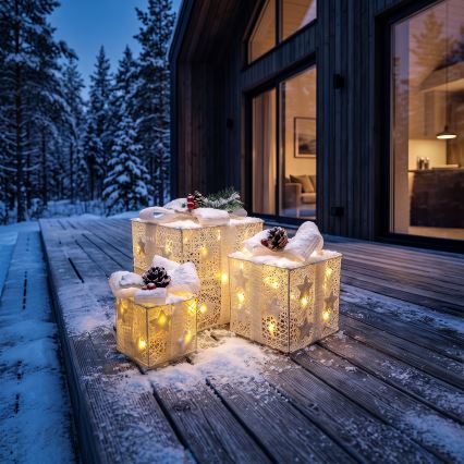 BRILAGI - SET 3x LED utomhus juldekorationer LED/230V IP44 presenter