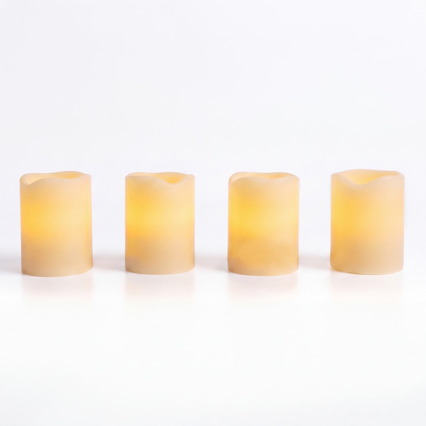 BRILAGI - SET 4x LED-ljus LED/1xCR2032 krämfärgade + timer