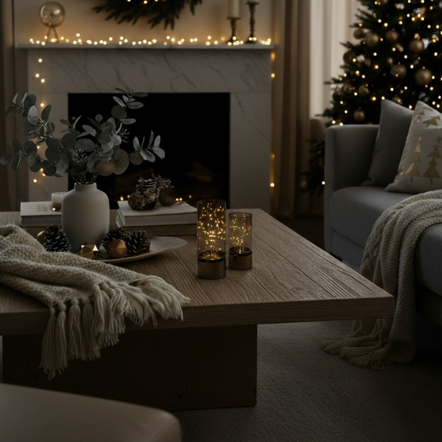 Brilagi - Set med 2 LED-juldekorationer LED/3xAA + 2xAA