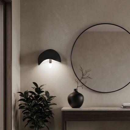 Brilagi - Set med 2 vägglampor WABI SABI 1xE14/40W/230V svart