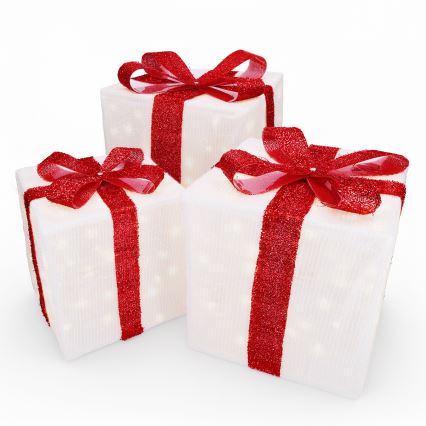 Brilagi - Set om 3 LED utomhusdekorationer för jul LED/2,6W/3xAA IP44 Presenter