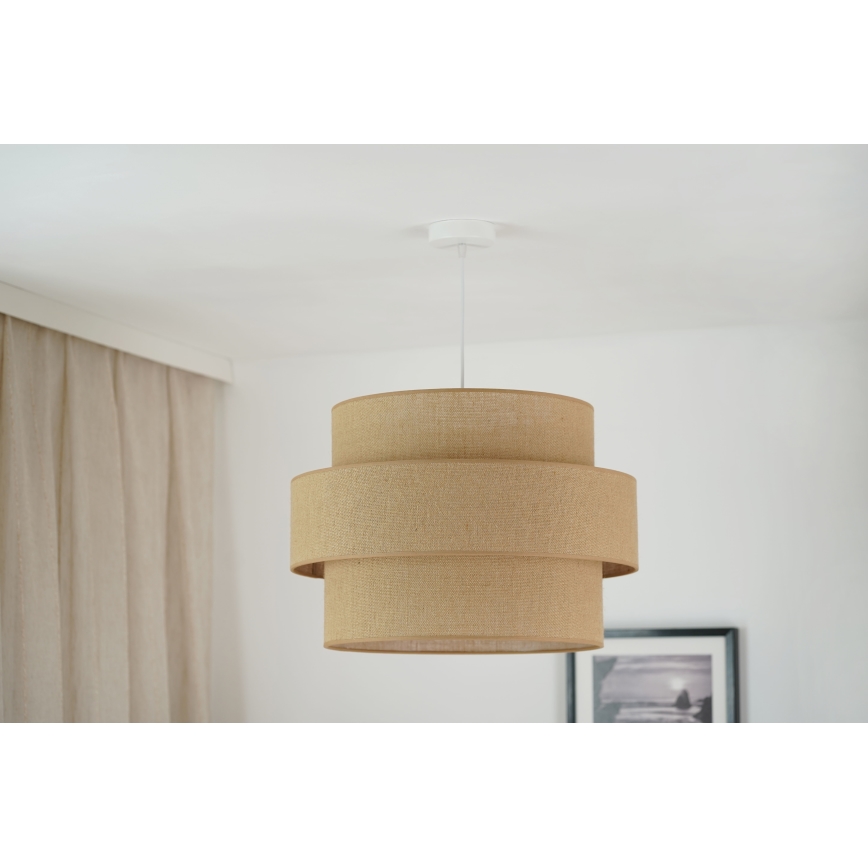 Brilagi - Taklampa SPACE YUTE 1xE27/15W/230V Ø 50 cm beige/vit