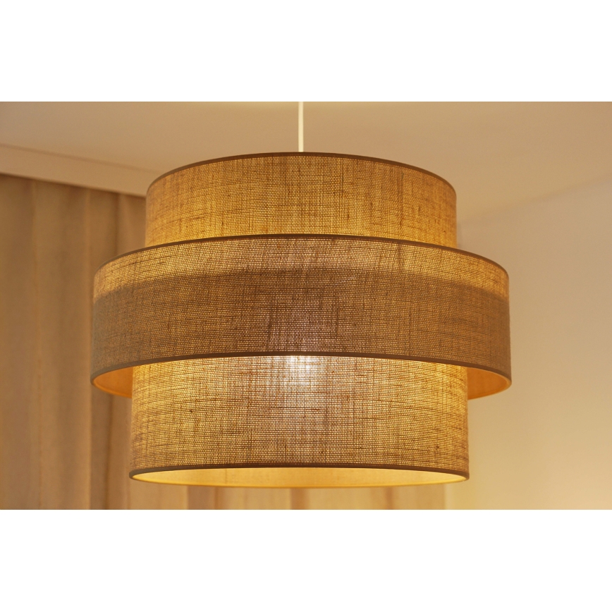 Brilagi - Taklampa SPACE YUTE 1xE27/15W/230V Ø 50 cm beige/vit