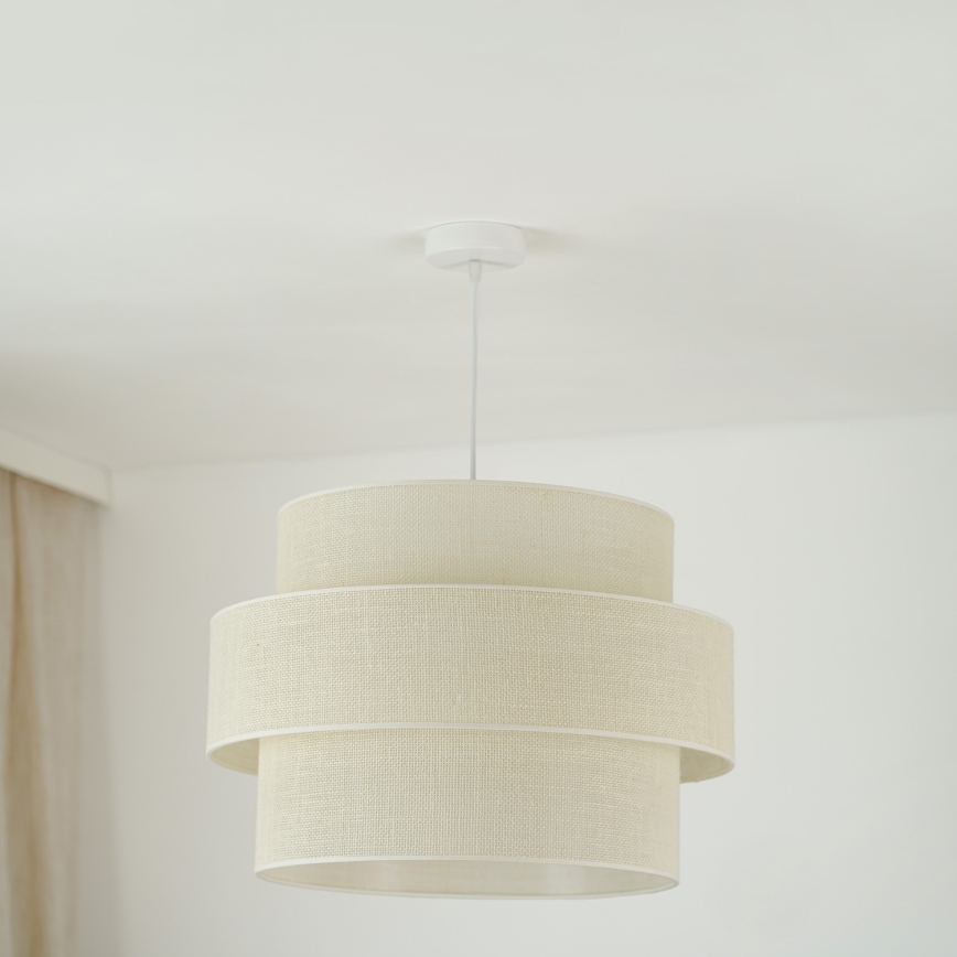 Brilagi - Taklampa SPACE YUTE 1xE27/15W/230V Ø 50 cm krämvit/vit