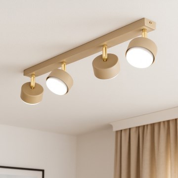 Brilagi - Spotarmatur 4xGX53/12W/230V beige