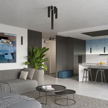 Brilagi - Spotarmatur CRESTO 1xGU10/10W/230V 20 cm svart