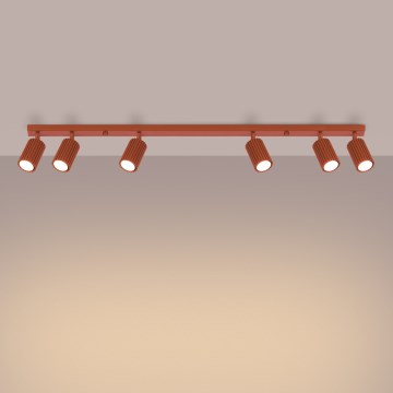 Brilagi - Spotarmatur CRESTO 6xGU10/10W/230V röd