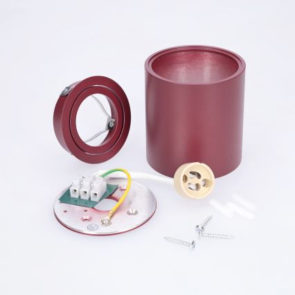 BRILAGI - Spotarmatur MIA 1xGU10/30W/230V 84x80 mm bordeaux