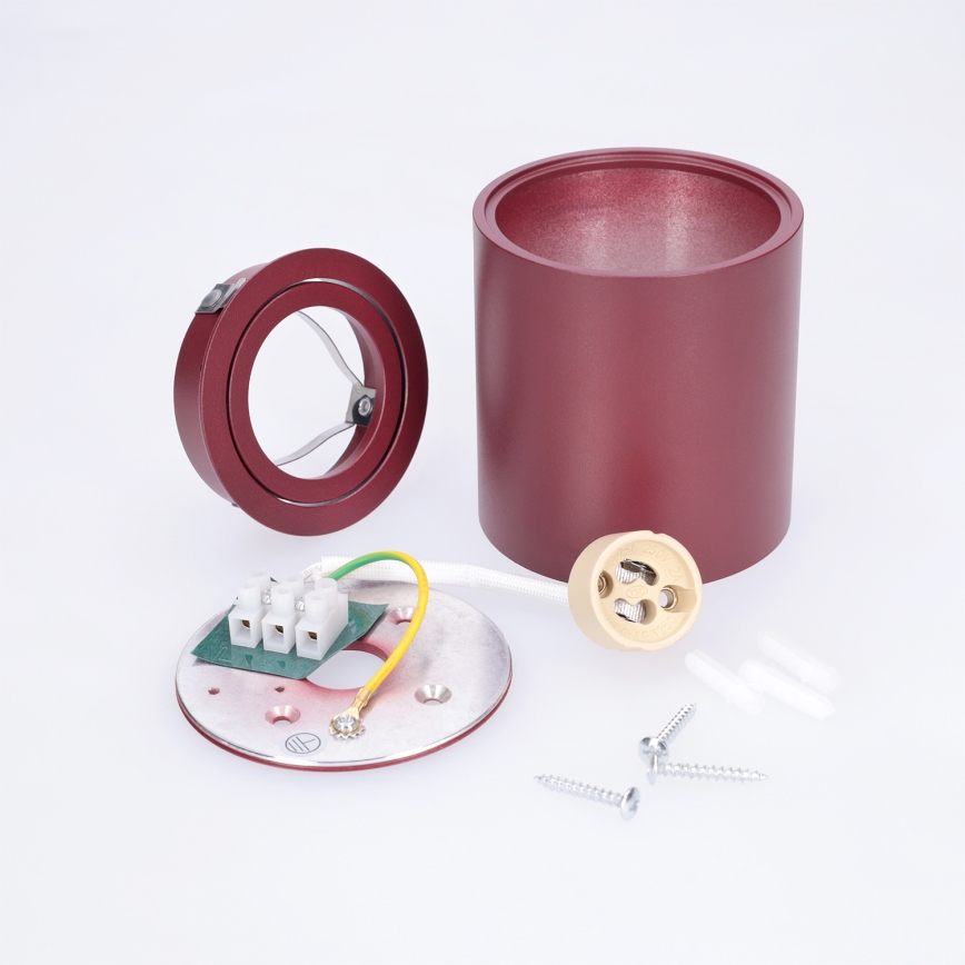 BRILAGI - Spotarmatur MIA 1xGU10/30W/230V 84x80 mm bordeaux