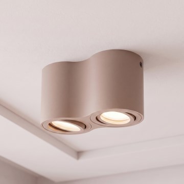 BRILAGI - Spotarmatur MIA DOUBLE 2xGU10/30W/230V beige