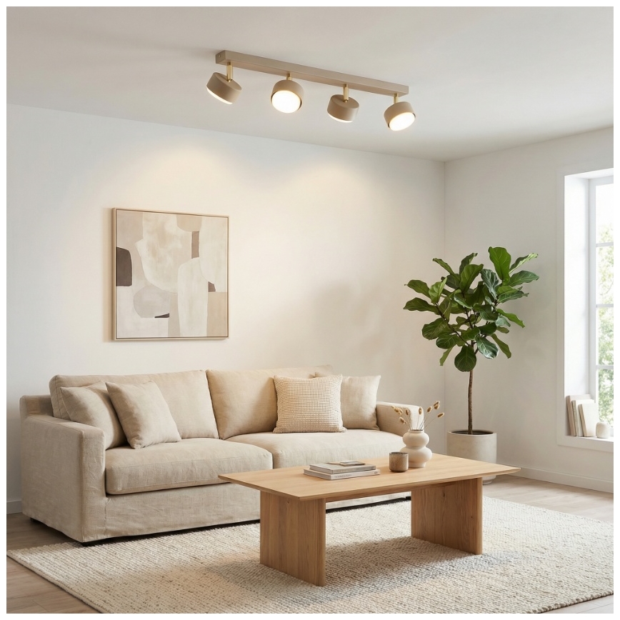 Brilagi - Spotarmatur MONO 4xGX53/12W/230V beige