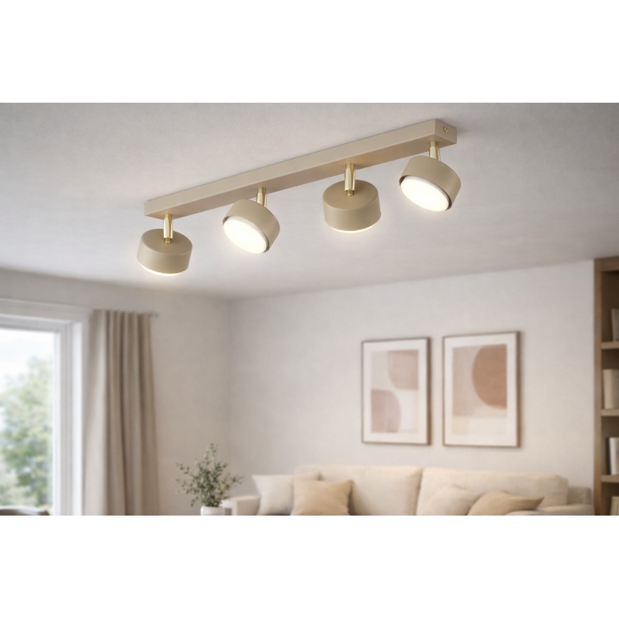 Brilagi - Spotarmatur MONO 4xGX53/12W/230V beige