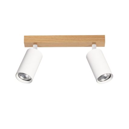 Brilagi - Spotarmatur SELE 2xGU10/30W/230V vit/ekdekor