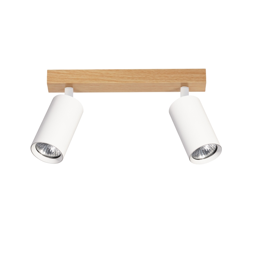 Brilagi - Spotarmatur SELE 2xGU10/30W/230V vit/ekdekor