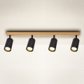 Brilagi - Spotarmatur SELE 4xGU10/30W/230V svart/ekdekor