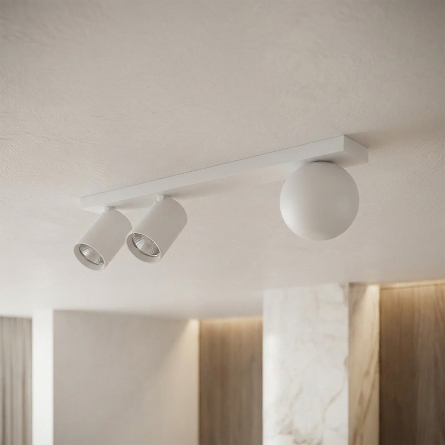 Brilagi - Spotarmatur SELE BALL 2xGU10/30W/230V + 1xG9/10W vit