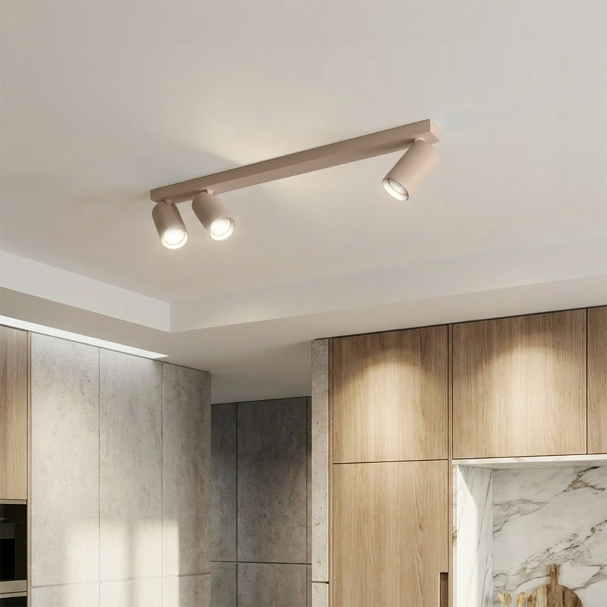 Brilagi - Spotarmatur SELE LONG 3xGU10/30W/230V beige