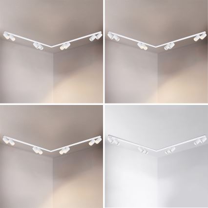 Brilagi - Spotarmatur SELE LONG 8xGU10/30W/230V vit