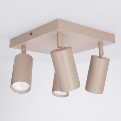 BRILAGI - Spotarmatur SELE SQUARE 4xGU10/30W/230V beige