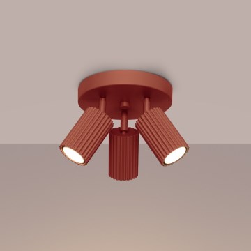 Brilagi - Spotbelysning CRESTO 3xGU10/10W/230V röd