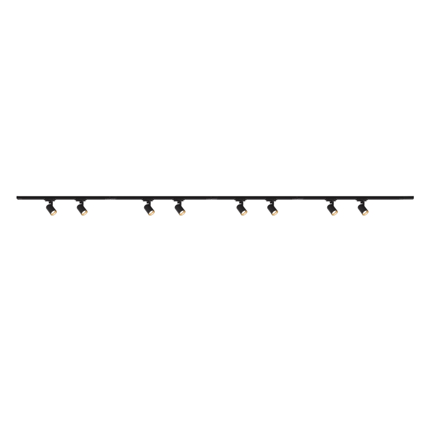 Brilagi - Spotbelysning i skensystemet HUSKY 8xGU10/10W/230V svart