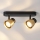 Brilagi - Spotbelysning NUGGET 2xGU10/30W/230V svart/guld