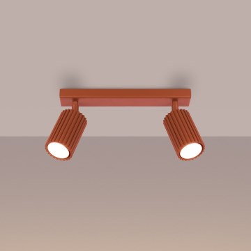 Brilagi - Spotlampa CRESTO 2xGU10/10W/230V röd