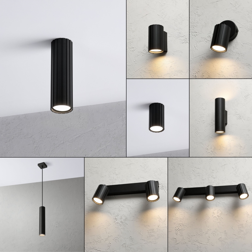 Brilagi - Spotlampa CRISPINA 1xGU10/10W/230V 20 cm svart