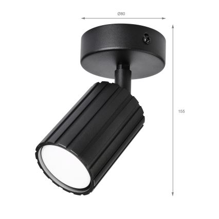 Brilagi - Spotlampa CRISPINA 1xGU10/10W/230V svart