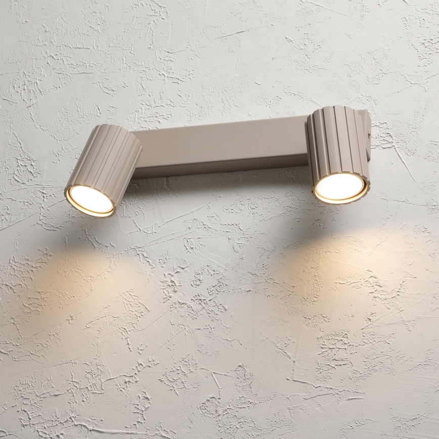 Brilagi - spotlampa CRISPINA 2xGU10/10W/230V beige