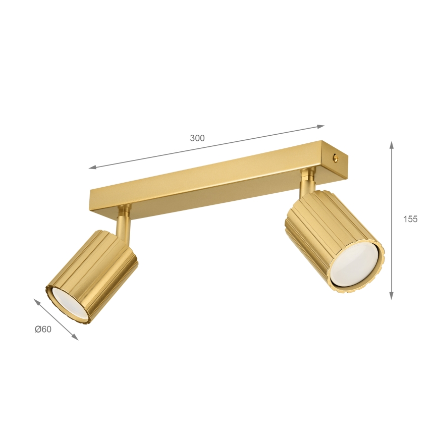 Brilagi - Spotlampa CRISPINA 2xGU10/10W/230V guld