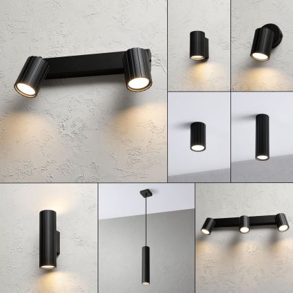 Brilagi - Spotlampa CRISPINA 2xGU10/10W/230V svart