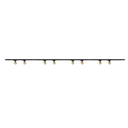 Brilagi – spotlampa för skensystem HUSKY, 8× GU10 (10 W, 230 V), svart/guld