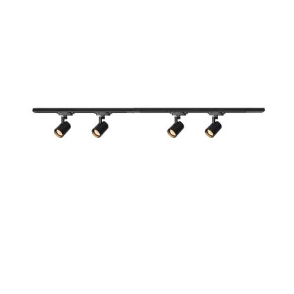 Brilagi - Spotlampa i skensystemet HUSKY 4xGU10/10W/230V svart