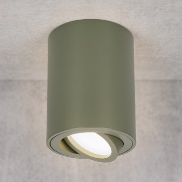 BRILAGI - Spotlampa MIA 1xGU10/30W/230V 100x80 mm mörkgrön