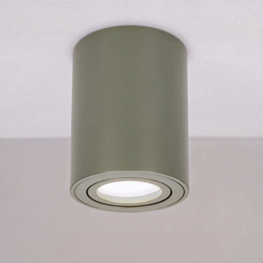 BRILAGI - Spotlampa MIA 1xGU10/30W/230V 100x80 mm mörkgrön