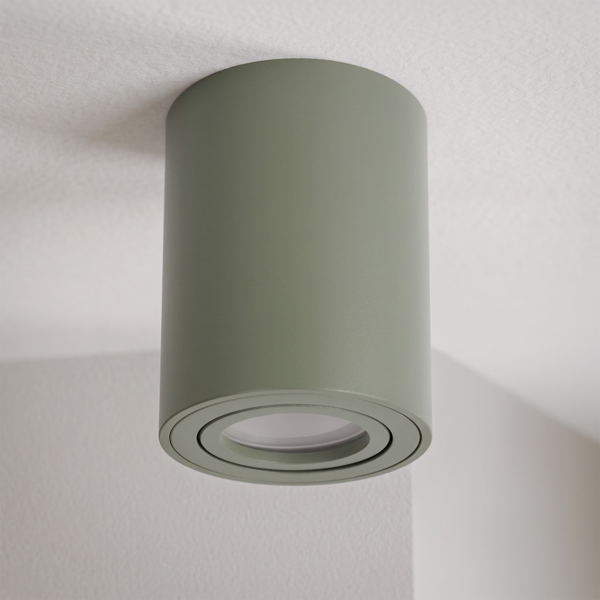BRILAGI - Spotlampa MIA 1xGU10/30W/230V 100x80 mm mörkgrön